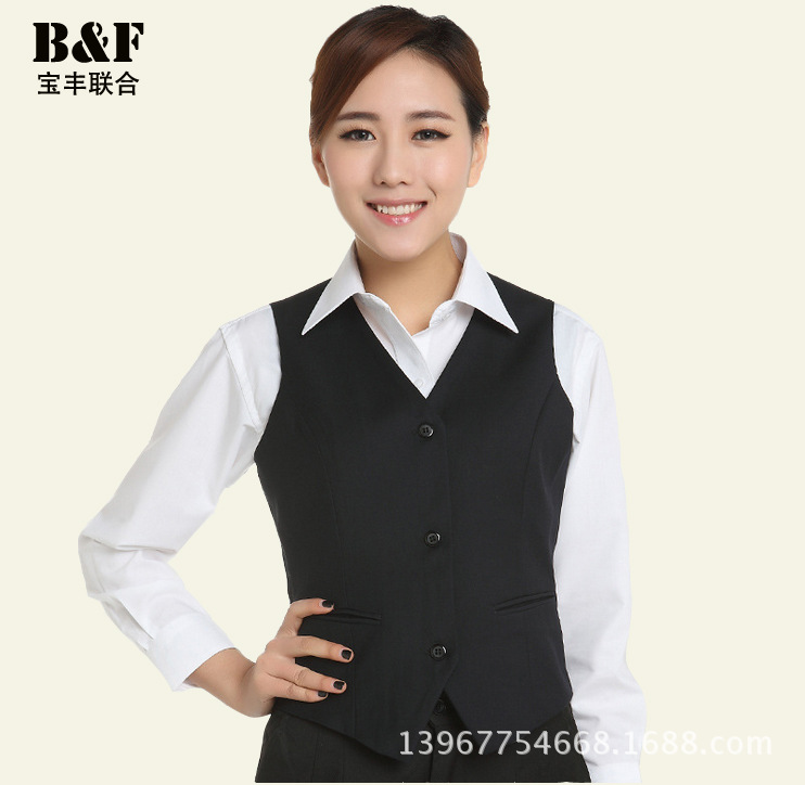 OL通勤職業女裝銀行酒店服務員工作製服馬夾女 修身西裝馬甲背心工廠,批發,進口,代購