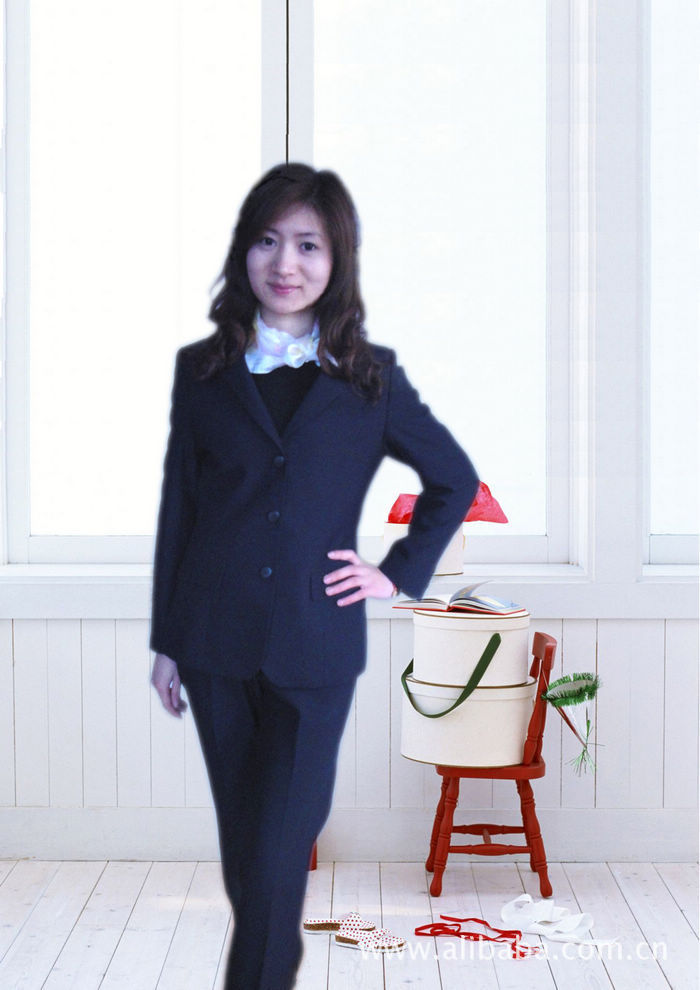 高檔精製商務西服韓版修身女西服套裝工廠,批發,進口,代購