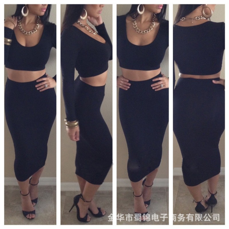 外貿歐美性感半身裙 多色兩件套 夜店女裙Sexy Cl工廠,批發,進口,代購