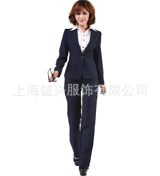 供應女士修身西服職業套裝 女士商務修身職業西服定製工廠,批發,進口,代購