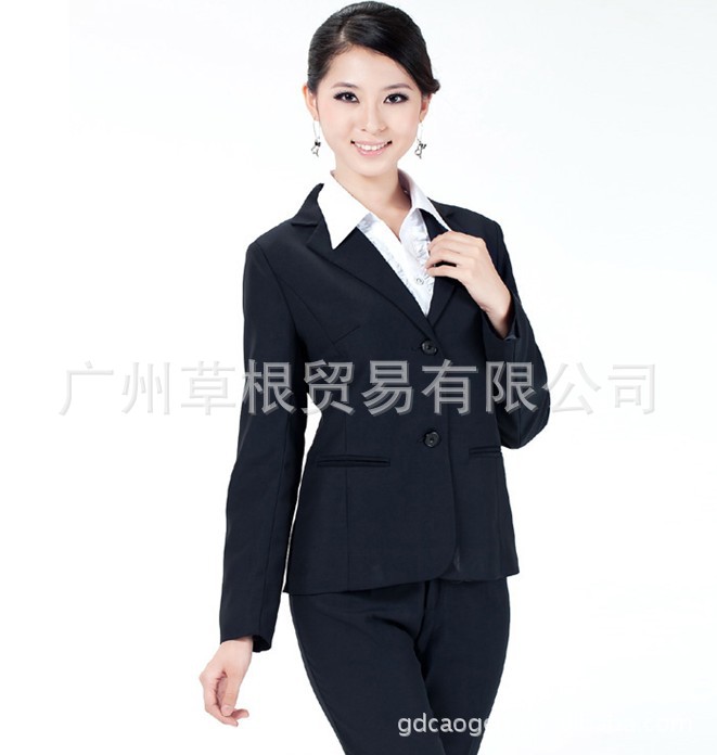 訂製新款女士修身職業裙褲套裝 OL韓版時尚辦公兩件套裝工廠,批發,進口,代購