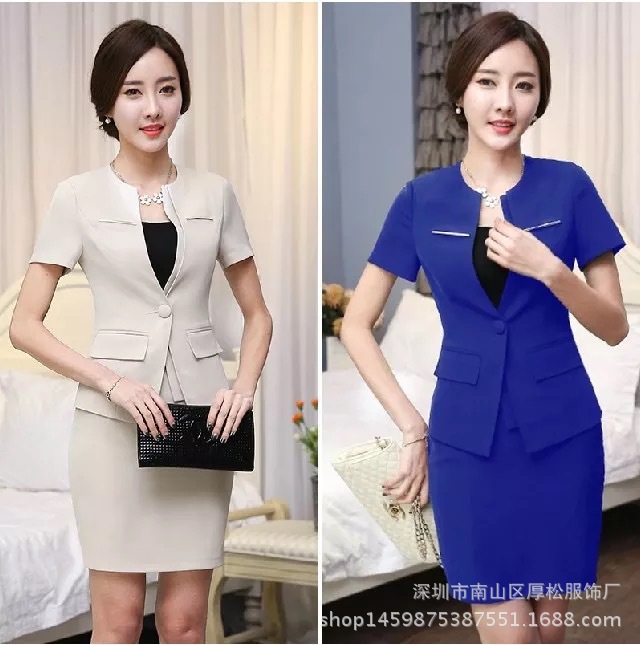 夏季職業套裝西裝女 酒店管理服工廠,批發,進口,代購
