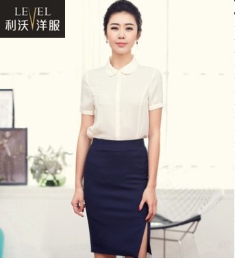 深圳上門量身定製行政職業套裝女工作服夏季氣質OL短袖襯衫套裙工廠,批發,進口,代購