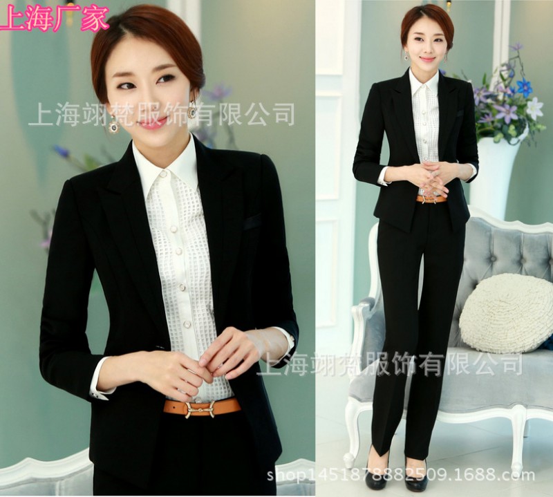 廠傢批發酒店領班工作服商務OL白領製服職業裝修身西裝女士套裝工廠,批發,進口,代購