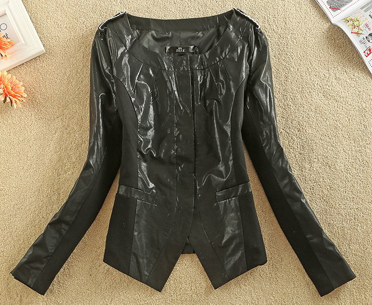 2016春季新款韓版女裝深色小西裝外套，原單尾貨批發・進口・工廠・代買・代購