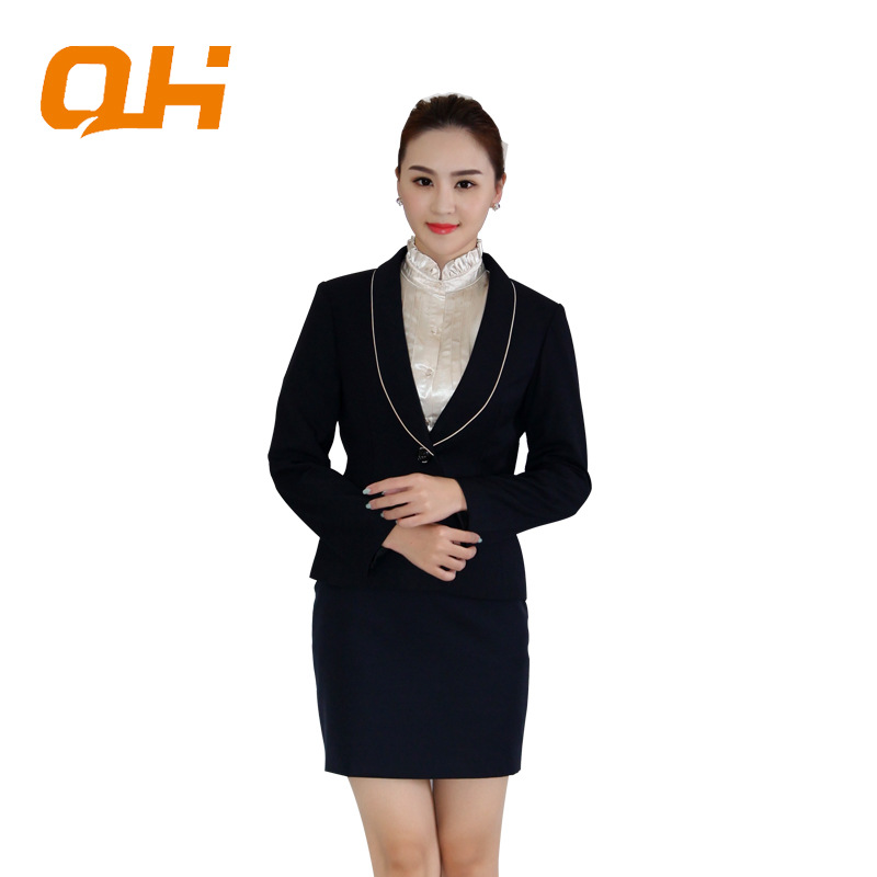 喬涵職業女裝 2015新款秋冬職業小西裝 黑色修身西裝外套批發定製工廠,批發,進口,代購