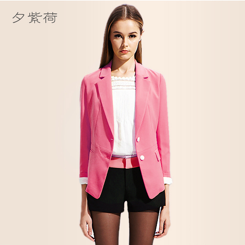 2016年春秋韓版修身顯瘦單排扣小西裝外套女長袖休閒西服H531615工廠,批發,進口,代購