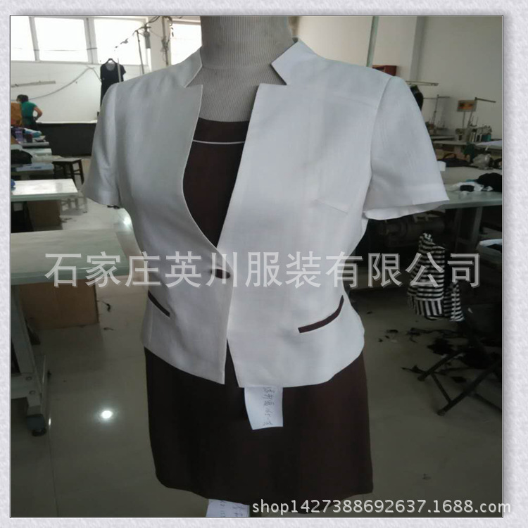 春夏短袖新款職業裝美容師連衣裙工作服美容院服裝批發・進口・工廠・代買・代購