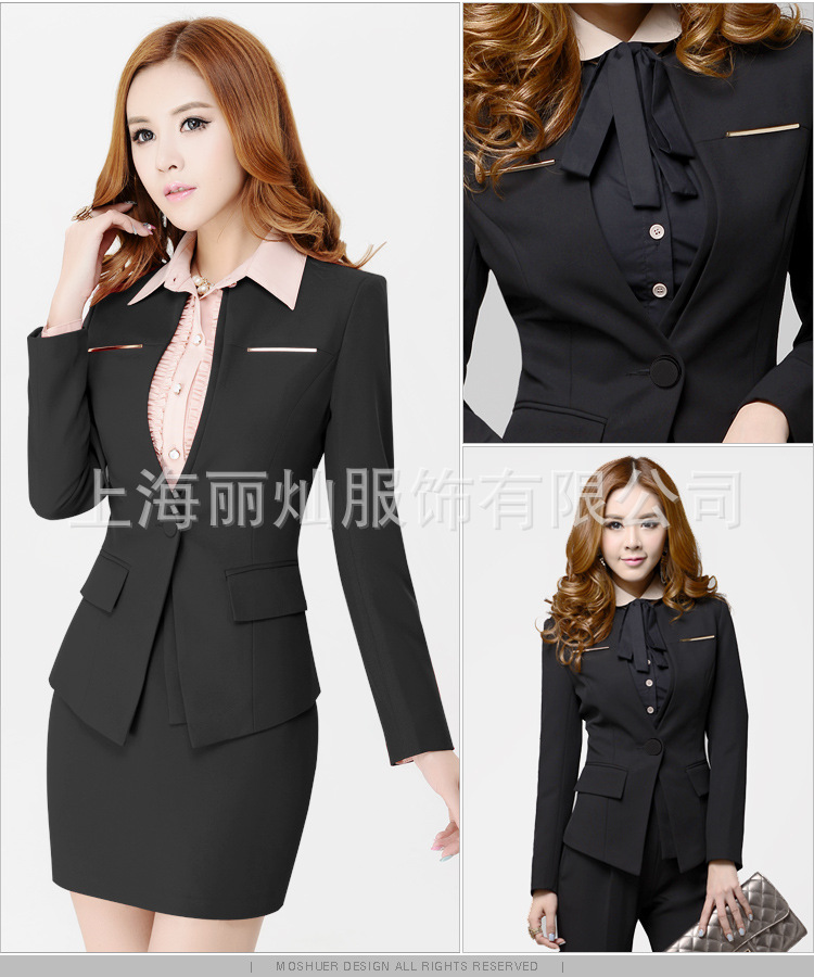 夏季職業裝 女裝 套裙 修身職業中袖套裝 上海工廠定做西裝工廠,批發,進口,代購