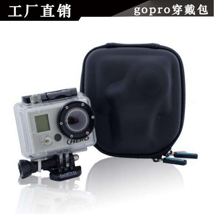 直銷黑色電子產品Gopro配件包 Gopro收納包 工具包 四代相機包工廠,批發,進口,代購