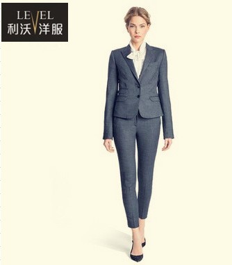 上門量身定製職業套裝女高檔西服+西裝褲兩件套白領OL女裝氣質修身工廠,批發,進口,代購