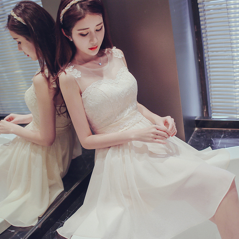 2016夏季新款結婚伴娘團禮服宴會姐妹裙畢業季時尚韓版小禮服短款工廠,批發,進口,代購