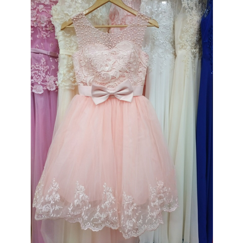2016雙肩網紗短裙禮服特價斷碼清倉婚紗禮服工廠,批發,進口,代購