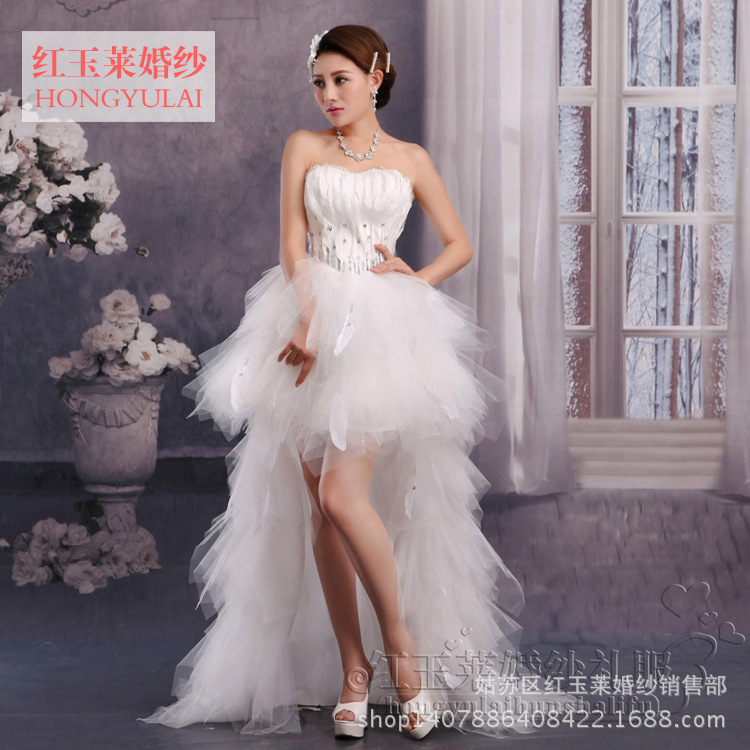 新款夏季韓版甜美抹胸新娘婚紗 婚紗廠傢直銷高檔拖尾禮服婚紗工廠,批發,進口,代購