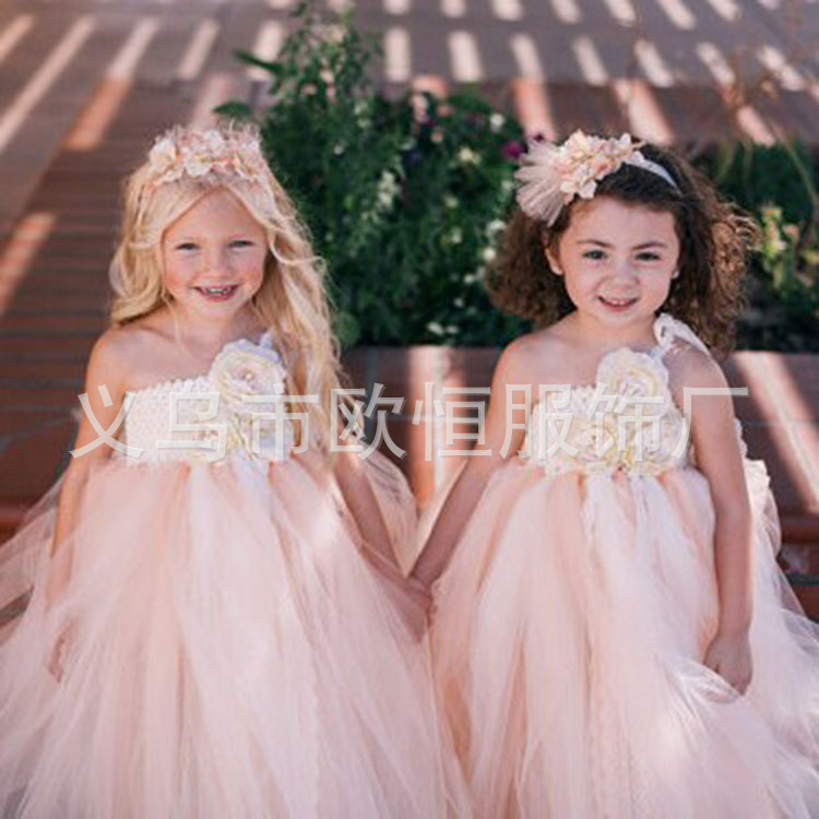 高檔外貿兒童婚紗禮服 婚禮花童禮服中小童禮服批發現貨一件代發工廠,批發,進口,代購