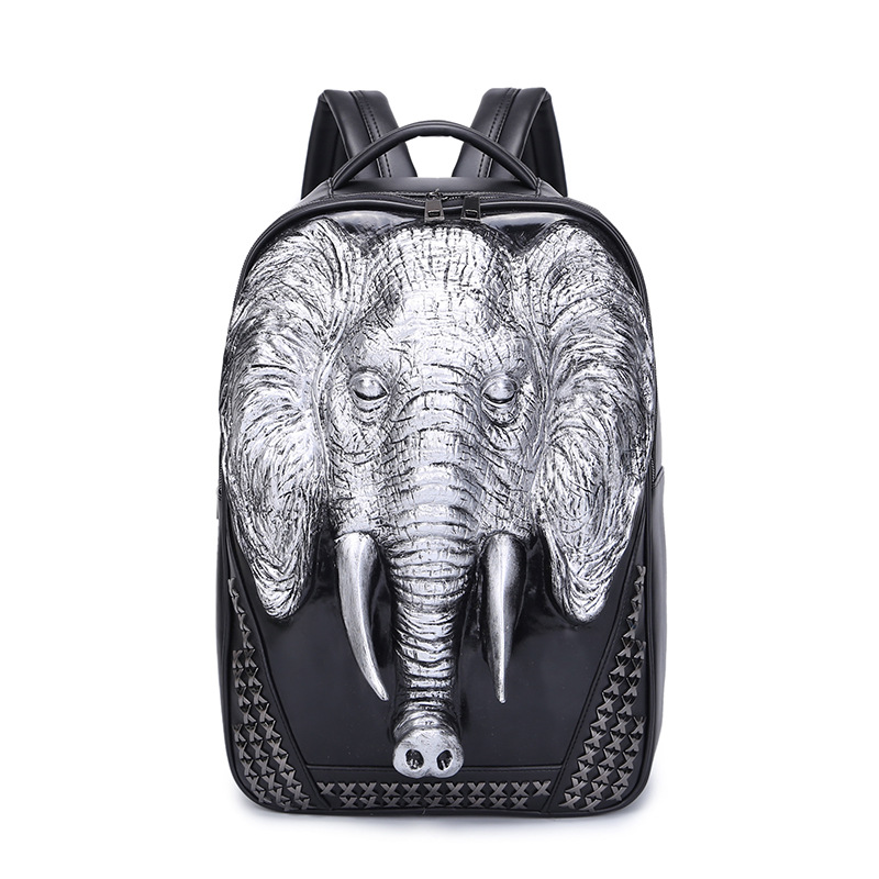2016新款雙肩包朋克萌小象創意個性男背包工廠,批發,進口,代購