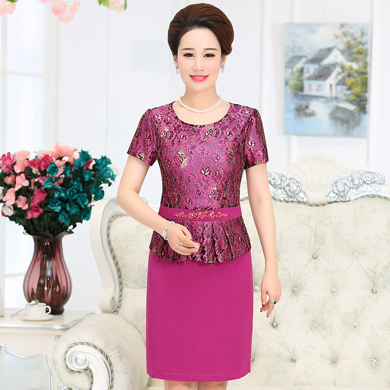 佈蘭宣實拍2016夏季新款參加婚禮連衣裙媽媽婆婆裝高檔禮服工廠,批發,進口,代購