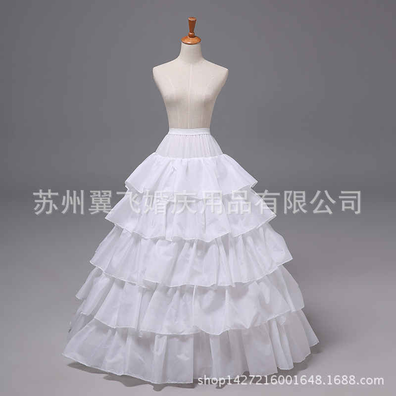 外貿裙撐 四鋼五層荷葉大蓬婚紗襯裙 廠傢直銷 1050工廠,批發,進口,代購