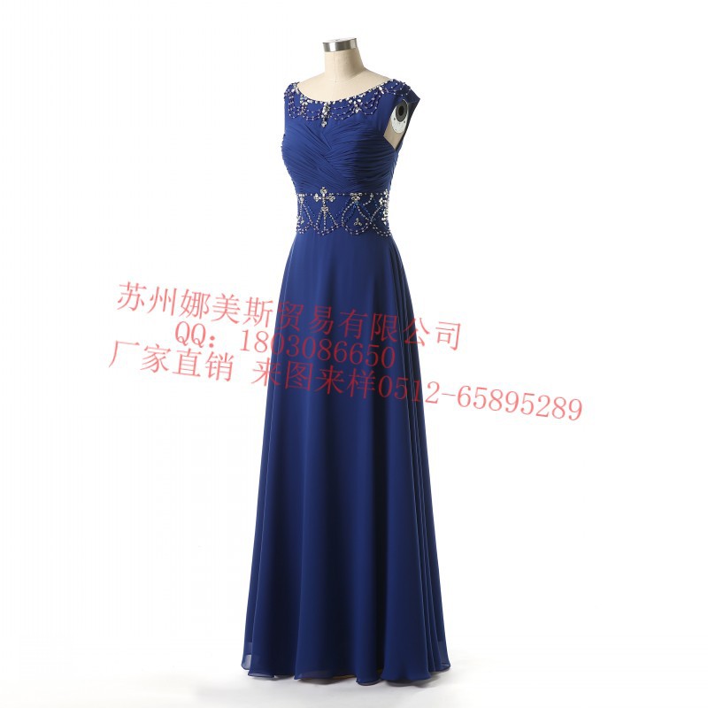 歐美婚紗禮服新款齊地長款 新娘敬酒服晚禮服 批發外貿雪紡連身裙工廠,批發,進口,代購