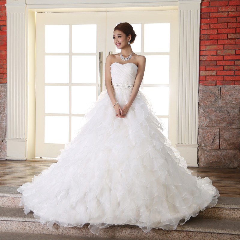 批發新娘婚紗 2016新款長拖尾婚紗 蕾絲拖尾婚紗孕婦可定製工廠,批發,進口,代購