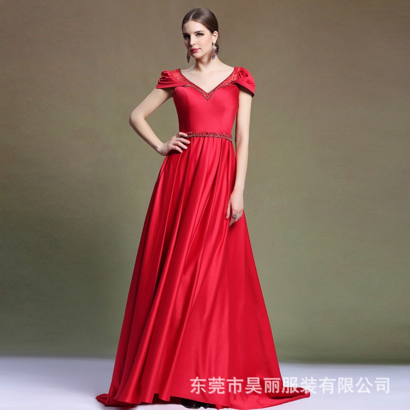多麗琦新款紅色高貴婚紗禮服 新娘敬酒服禮服歐美 批發代理31322工廠,批發,進口,代購