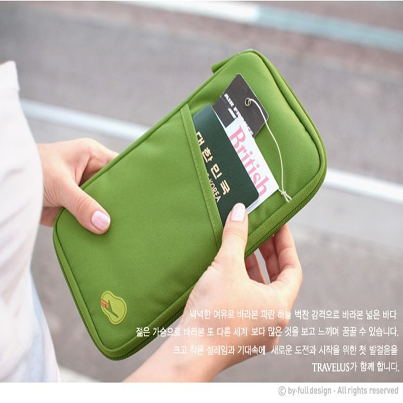 廠傢直銷 韓國多功能長款票夾 印刷卡包 旅行收納護照證件包批發・進口・工廠・代買・代購