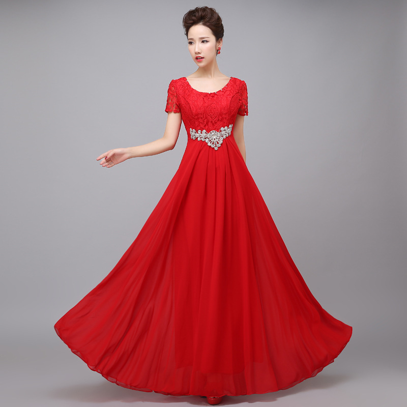 2016春季新款晚禮服長款新娘結婚敬酒伴娘禮服長裙合唱團演出服女工廠,批發,進口,代購