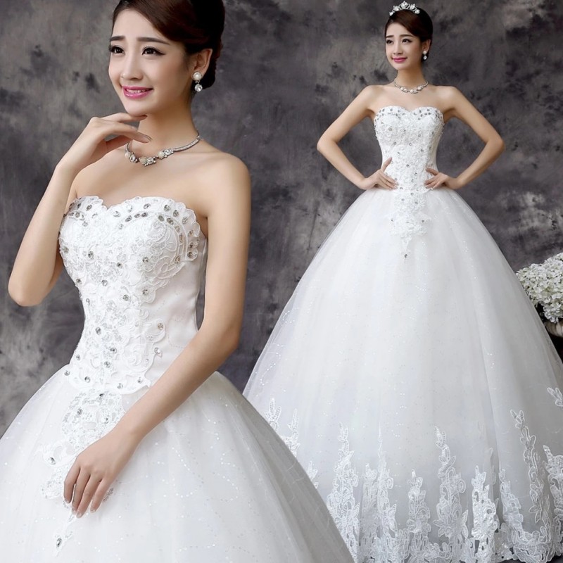 蘇州虎丘婚紗新娘結婚紗高檔鉆飾蓬蓬裙影樓大碼婚紗禮服定製K122工廠,批發,進口,代購