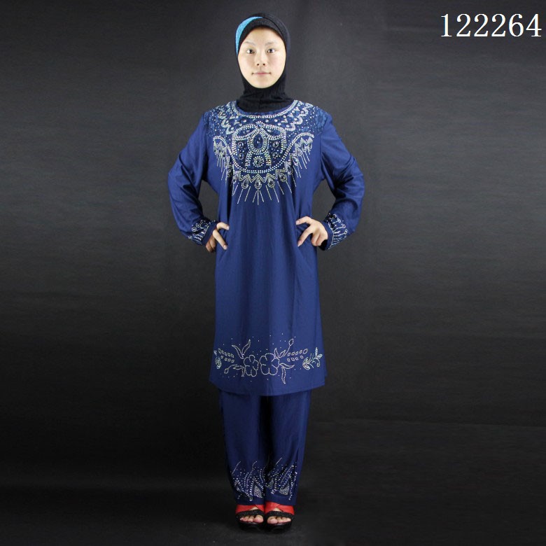 批發/一件代發 水晶棉燙鉆禮拜服巴服兩件套  加工定做穆斯林女裝工廠,批發,進口,代購