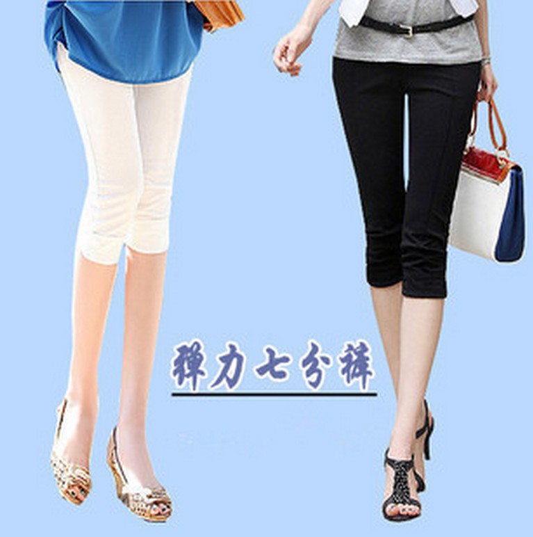 韓版女裝2015夏季新款  鉛筆褲內搭褲子 七分顯廋女褲彈力批發・進口・工廠・代買・代購