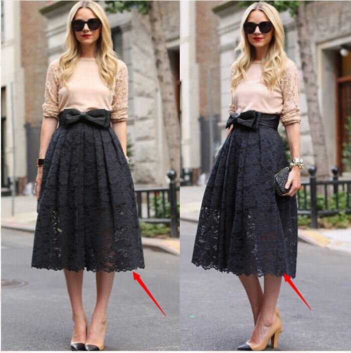 2016eBay熱銷新款春夏性感時尚純色蝴蝶結蕾絲半身裙一件代發批發・進口・工廠・代買・代購