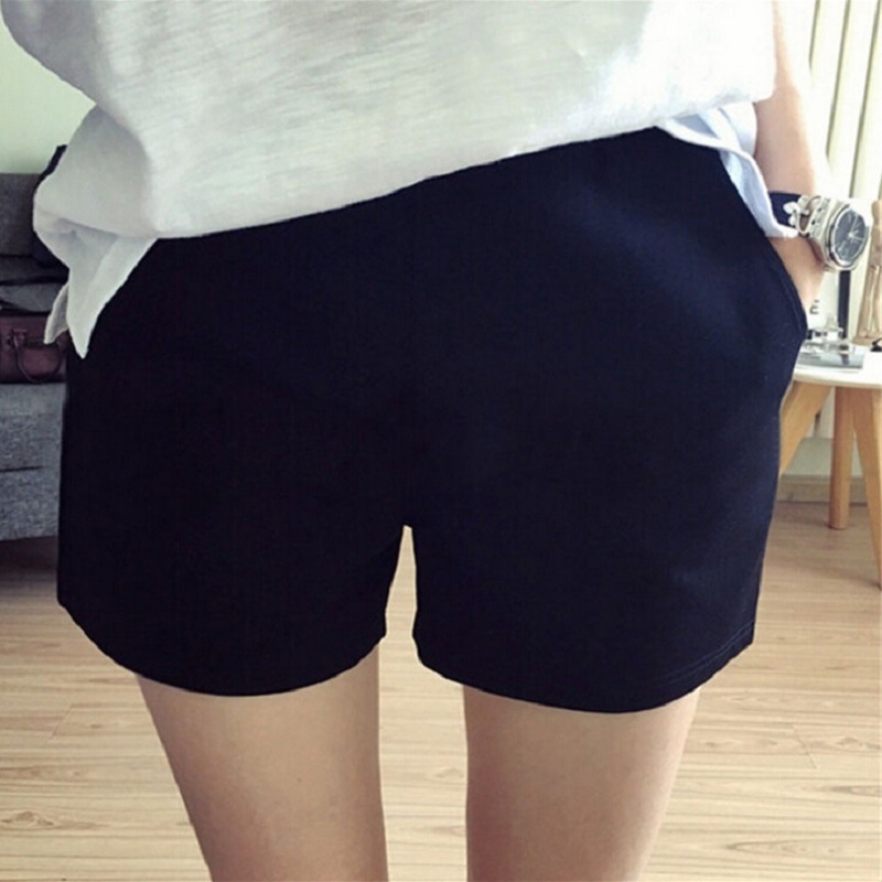 2016夏季新款韓版女裝 松緊腰彈力羅馬佈工裝西裝褲短褲女工廠,批發,進口,代購