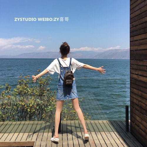 【ZYSTUDIO】牛仔背帶裙工廠,批發,進口,代購