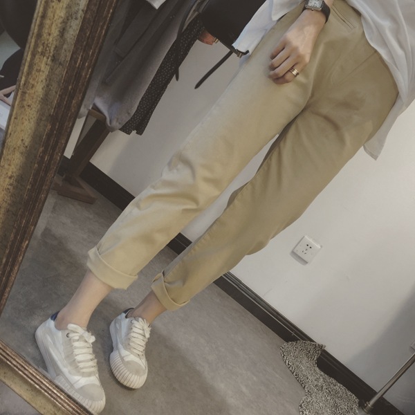 梵伊服飾 2016夏秋款 洋氣特別舒服版型贊松緊腰休閒直筒長褲 女工廠,批發,進口,代購