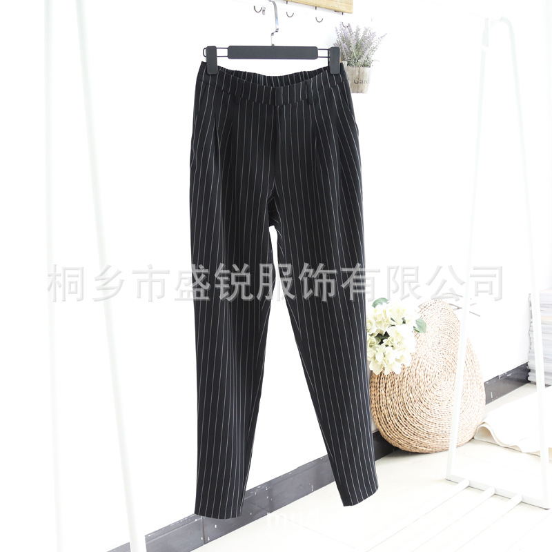 16春夏新款復古帥氣乾練中性西裝哈倫褲簡約顯瘦長褲歐美獨傢原版工廠,批發,進口,代購