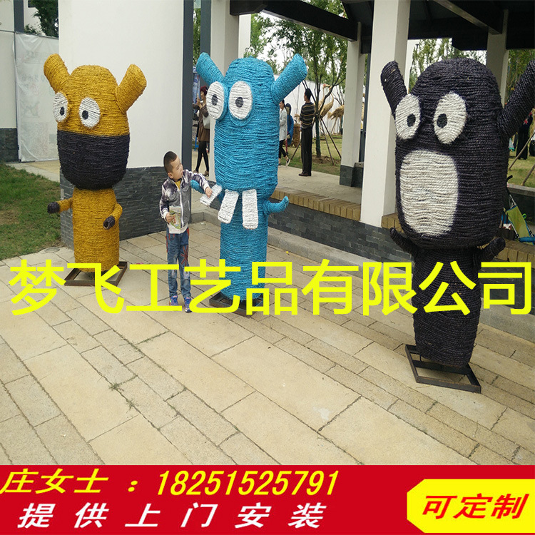 稻草人工藝品定製笨笨熊農耕鄉村旅遊農傢樂商業景點景區佈景工廠,批發,進口,代購