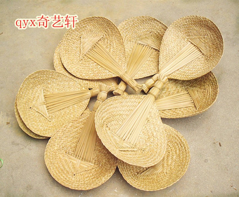 復古草編扇子 簡易手工蒲扇工藝扇 夏日蒲草編織扇批發工廠,批發,進口,代購