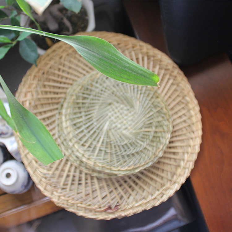 廠傢供應蒸籠墊 手編蒸籠墊 純手工綠色植物編織天然草墊批發工廠,批發,進口,代購