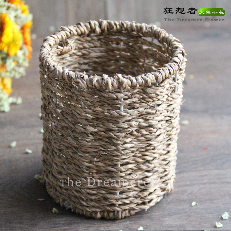 【手工花籃】雲南廠傢藤編花瓶編花籃插花器皿傢居飾品擺放擺件工廠,批發,進口,代購