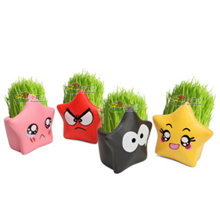 [特]草娃娃正品批發 微型盆景擺件 陶瓷工藝品幸運星 DIY迷你種植工廠,批發,進口,代購