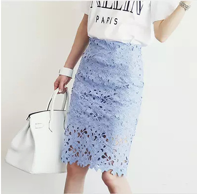 2016夏季新款同步韓國N9蕾絲浮雕花包裙半身裙同款T恤有售批發・進口・工廠・代買・代購