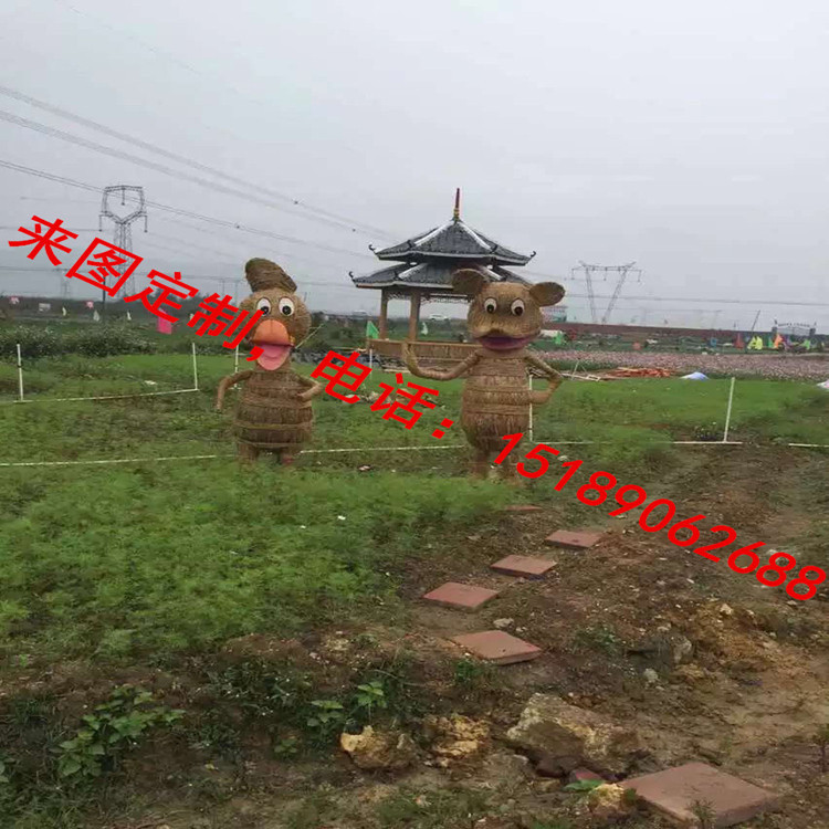 稻草人 稻草 稻草工藝品 稻草藝術 專業定製稻草文化藝術節工廠,批發,進口,代購