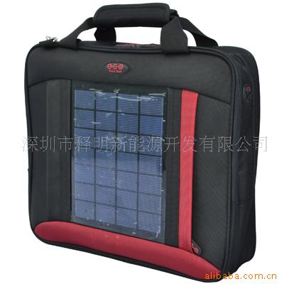 太陽能包 太陽能手機充電型電腦包(黑，紅)批發・進口・工廠・代買・代購