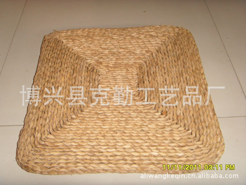 HE-075蒲草方墊  50厘米圓墊純手工製品 長期供應 批發各種坐墊工廠,批發,進口,代購