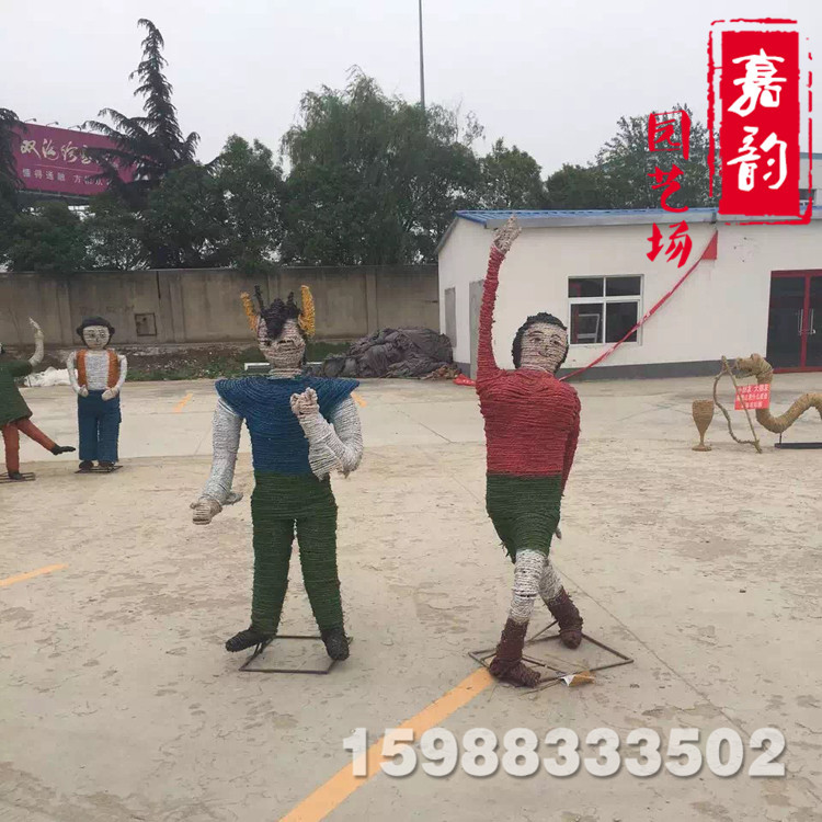 稻草人定做乾稻草草簾子各種動物來圖訂製精品稻草人製作包工廠,批發,進口,代購