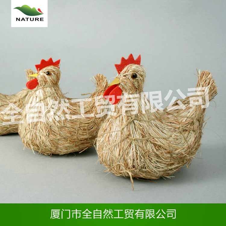 草製品定製加工 手工草製品工藝品 動物草製品 復活節草動物工廠,批發,進口,代購