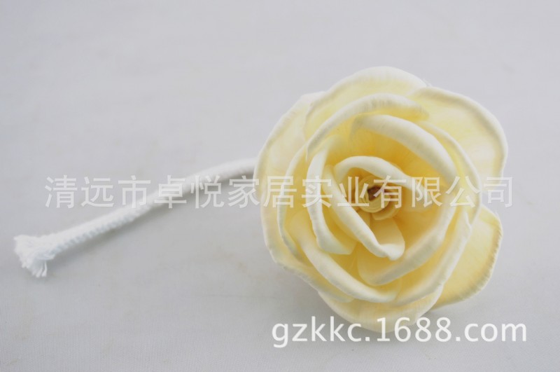 特柔軟通草花 有芯大卷邊玫 優質香薰配件 直徑7cm通草花工廠,批發,進口,代購