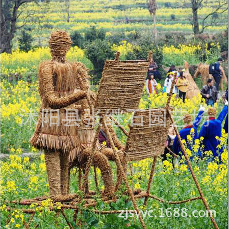 稻草工藝品動物卡通人物稻草人定做稻草製作稻草人製作批發・進口・工廠・代買・代購