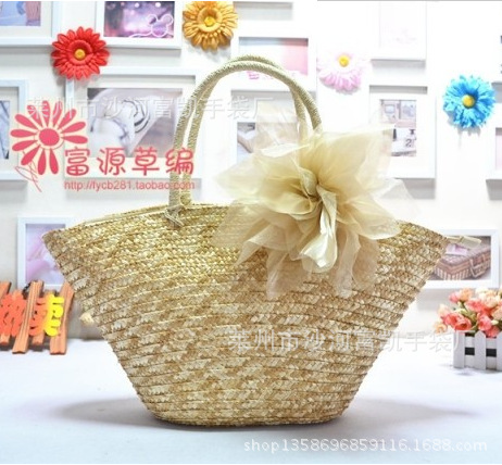 廠傢直銷 vivi花朵高檔莎花女包 芭莎 麥稈草編包單肩草包 麗莎花工廠,批發,進口,代購