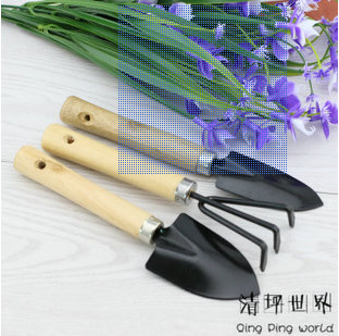 迷你三件套工具園藝用品 (三件套 黑頭 大花鏟) 兒童種植花鏟工廠,批發,進口,代購